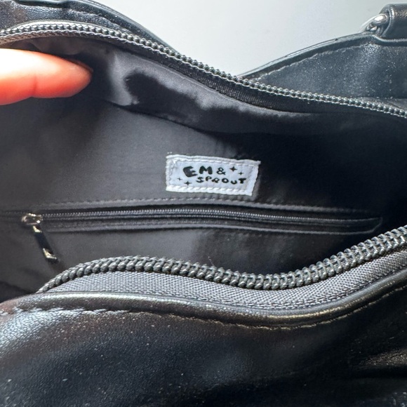 Em & Sprout Pumpkin Face Heart backpack purse - Picture 5 of 9